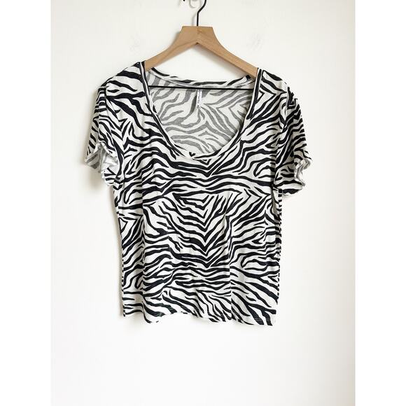 Z Supply Beau Gauze Top Zebra Print - Size Medium - Picture 2 of 3